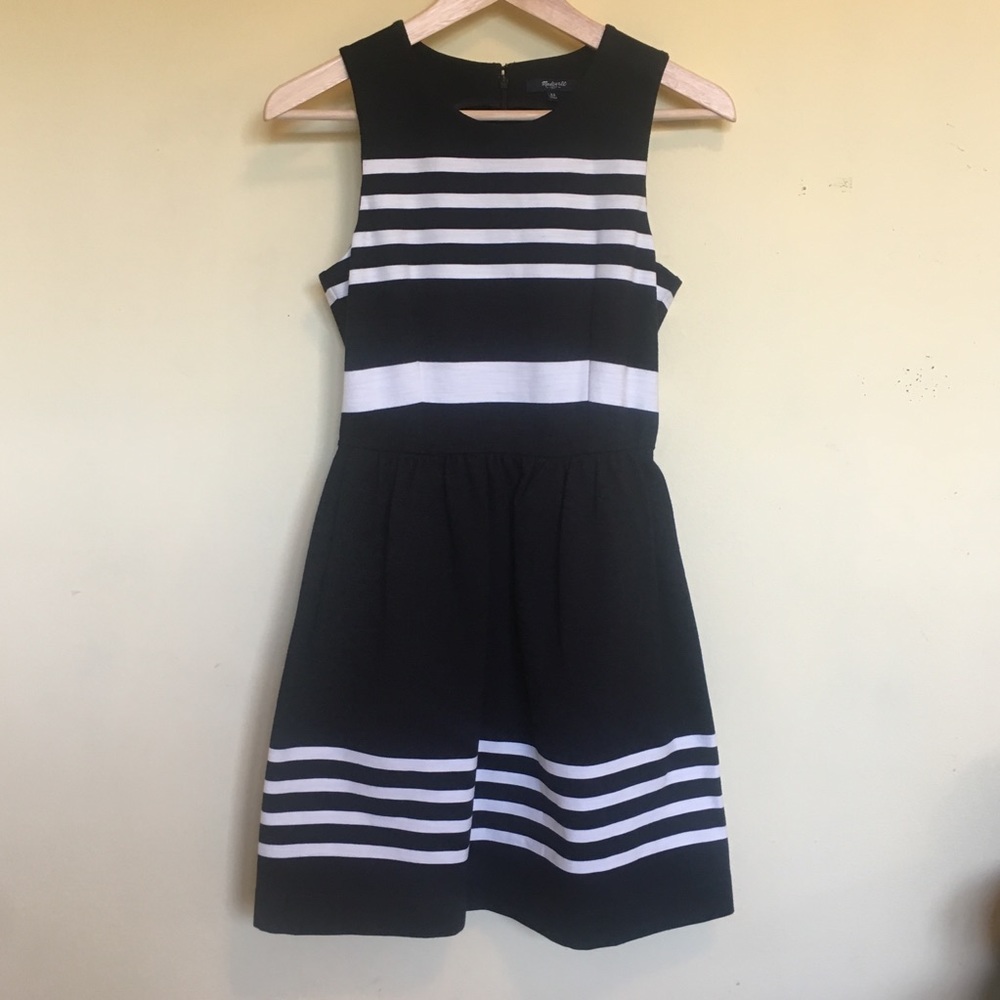 Madewell Striped Cotton Afternoon Dress